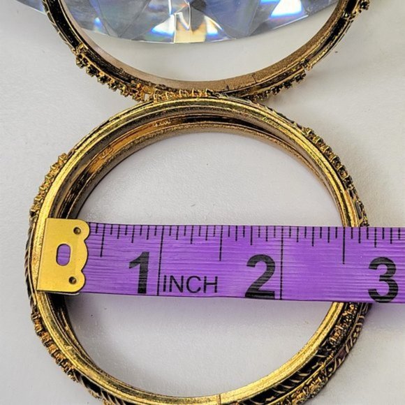 Bangles with Fashion Pearls and Crystal Rhinestones Set of 10. - Picture 9 of 13